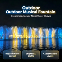 Fontaine musicale LED commerciale grand format en acier inoxydable OEM, équipement de danse aquatique complet pour lacs, parcs et sites touristiques