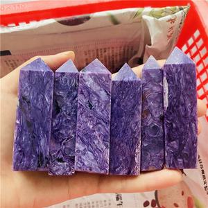 Torre de Charoita Púrpura, Cristal Pulido Natural de <span class=keywords><strong>Cuatro</strong></span> Lados - Product Image 6