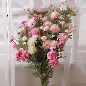 Bouquet de chrysanthèmes artificiels Xinchengzhi, fleurs en soie, accessoires de photographie, décoration de mariage, style pastoral nordique - Product Image 1