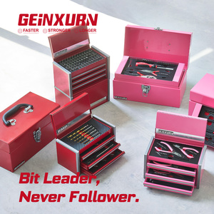 กล่องเครื่องมือโลหะแบบพกพา GEINXURN 103 ชิ้น 3 ชั้น กล่องเก็บเครื่องมือขนาดเล็กสำหรับใช้ในบ้าน ขนาด 11.7x13x12.2x21.5 ซม. รับผลิตแบบ OEM/ODM ตามสั่ง - Product Image 6