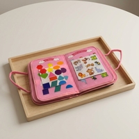 Livre Montessori silencieux en feutre, livre d'activités pour l'éducation précoce, activité sensorielle pour bébé, livre d'autocollants magiques réutilisables, jouets pour enfants, cadeaux pour tout-petits