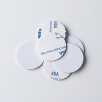 Offre Spéciale : Étiquette RFID Ronde en PVC Anti-Métal Passive 125kHz/13.56MHz, Type Jeton NFC