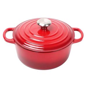 סגנון מודרני אמייל, כלי בישול ברזל יצוק דגימות חופשיות במפעל דוגמיות כוללות תנורי תחתית שטוח לבישול - Product Image 4