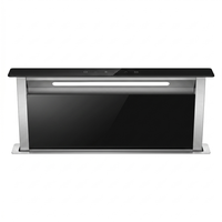 Hotte aspirante électrique ultra-silencieuse en acier inoxydable de 90 cm, pour usage domestique et hôtelier, classe énergétique 150W, aspiration inférieure
