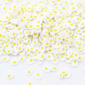 Nice Cute Food Egg Shape Clay Polymers Colorful Clay Sprinkle For Phone Decoration Scrapbook DIY Crystal Mud Filling