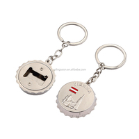 Llavero Giratorio de Metal con Logotipo Personalizado, Chapado en Dos Colores, Grabado con Ancla de Antalya, Turquía, Regalo de Viaje, Venta al Por Mayor