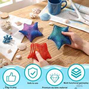 Étoile de mer imprimée en 3D, animal marin, jouet sensoriel flexible, animaux anti-stress amusants, décoration, cadeau éducatif unique - Product Image 2