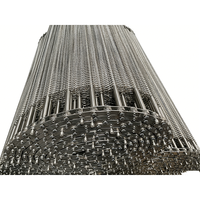 Bande transporteuse plate en acier inoxydable de 600 mm de largeur, à mailles chaînées, de qualité alimentaire, pour fours de cuisson, de séchage et de refroidissement