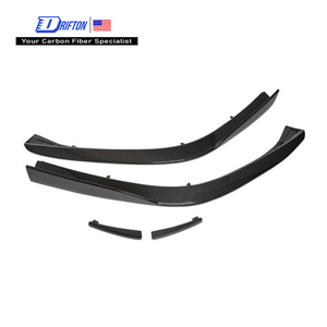 Tailormade Carbon Fiber Front <b>Splitters</b> <b>Lip</b> For Ferrari 296 GTB & GTS 2021-2025 NOVIT Style - Product Image 1