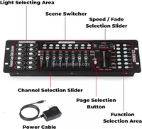 Contrôleur d'éclairage de scène Easy Instalion DMX 192 Contrôleur DMX512 pour éclairage de scène
