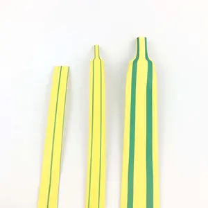 yellow green striped color grounding wire flame retardant heat shrink sleeve from KOSOO