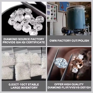 Diamant synthétique rond certifié CHANG LAI <span class=keywords><strong>GIA</strong></span>, qualité VVS2, 0,3 CT, 1,5 CT, 4 CT, certifié IGI, diamant de laboratoire CVD certifié IGI - Product Image 6