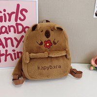 Sac à dos de voyage en peluche Capybara, mignon, scolaire, kawaii, sac à dos en peluche Capybara