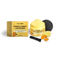 Best-seller : Masque visage personnalisé éclaircissant et réparateur à la vitamine C, au curcuma et à l'argile