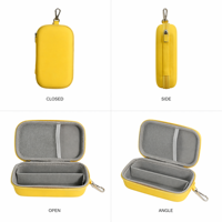 Étui de voyage classique matelassé pour lunettes de soleil et de vue avec coque rigide en EVA