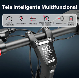 Brazil Warehouse 980W Motor 48V 13Ah C1 Folding <strong>Electric</strong> <strong>Scooter</strong> with Seat 10-inch Tires 150kg Load Adult City <strong>Scooter</strong> - Product Image 4
