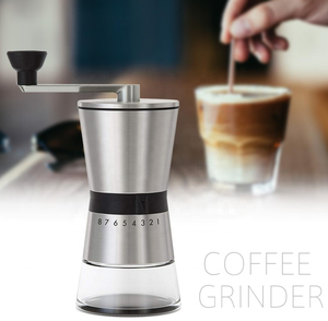 Molinillo <span class=keywords><strong>de</strong></span> Café Manual con ajuste ajustable, fresa cónica y amoladora <span class=keywords><strong>de</strong></span> café <span class=keywords><strong>de</strong></span> grano completo <span class=keywords><strong>de</strong></span> acero inoxidable cepillado - Product Image 6