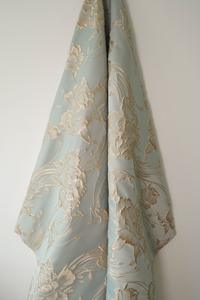 Nouveau Style 100% Polyester Brocart Jacquard Tissu Brillant Fleur <span class=keywords><strong>Hiver</strong></span> Fil Teint pour Garçons Vêtements Robes De Mariée Couleur Bleue - Product Image 6