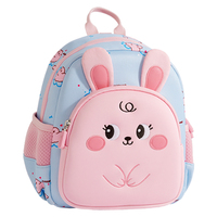 Ensemble sac à dos et sac à déjeuner pour enfants, 3-6 ans, garçons et filles, motif ours mignon, polyester, cartable préscolaire