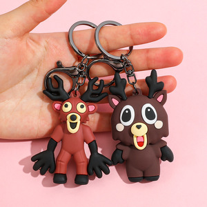 Llaveros de PVC 3D de los Personajes del Juego <span class=keywords><strong>Roblox</strong></span> de Chongjie, 99 Noches en el Bosque, Llaveros de Goma de PVC Personalizados de 99 Noches en el Bosque - Product Image 4