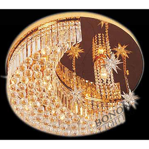 Phòng ngủ sang trọng hiện đại đèn chùm ánh sáng tuôn ra gắn trần ánh sáng nóng bán trần thấp đèn pha lê Lustre bán buôn - Product Image 2