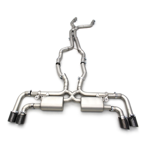 Silencieux d'échappement à soupape COC pour <span class=keywords><strong>Porsche</strong></span> <span class=keywords><strong>Cayenne</strong></span> 958 4.8 2010-2016 Systèmes de tuyaux d'échappement en acier inoxydable Sport - Product Image 1