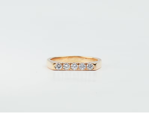 Anillo de sello con diamante cultivado en laboratorio de alta joyería para mujeres y hombres, diamante de corte redondo E F VS creado en laboratorio, elegante anillo de propuesta. - Product Image 2