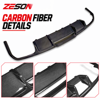 Diffuseur de pare-chocs arrière en fibre de carbone véritable style B pour Mercedes-Benz CLS-Class W218 Sport CLS63 AMG 2011-2018