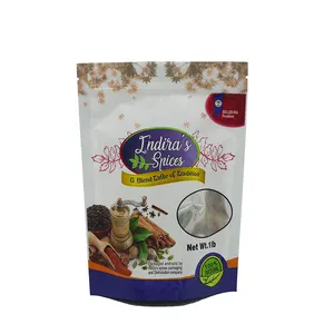 China Supplier Resealable Custom Printed anti-static stand up pouch powder food seasoning spice packaging pouch bags