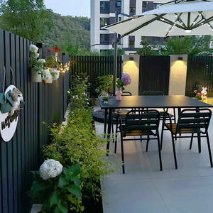 Barandilla Metálica <span class=keywords><strong>Prefabricada</strong></span> Contemporánea para Jardín, <span class=keywords><strong>Balaustrada</strong></span>, Cerramiento de Parque, Terraza, Balcón, Valla de Hierro Forjado para Familias, Galvanizado en Caliente - Product Image 3