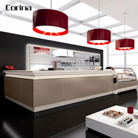 Table de bar en pierre artificielle, comptoir de bar, nouveau design, pour restaurant, 1 pièce