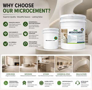 <span class=keywords><strong>Peinture</strong></span> microciment décorative imperméable sans joint <span class=keywords><strong>pour</strong></span> murs et sols <span class=keywords><strong>de</strong></span> <span class=keywords><strong>salle</strong></span> <span class=keywords><strong>de</strong></span> <span class=keywords><strong>bain</strong></span> – Vente en gros - Product Image 4