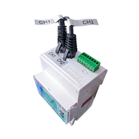 Analizador de Energía Trifásico Fineco EM4374 con Pantalla LCD, Medición de THD, Comunicación RS485 (MODBUS-RTU), Medidor de Energía para Riel DIN