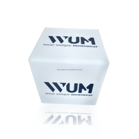 Cubes de mobilier LED de luxe modernes avec affichage de logo personnalisé, rechargeables, 40 cm, RVB à changement de couleur, pour publicité extérieure en bar