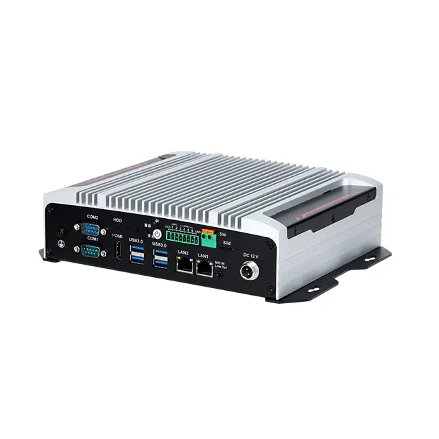 wholesale 2022 Fanless industrial Box pc 2 1000M LAN WIFI 4G high speed J6412 cpu factory sell
