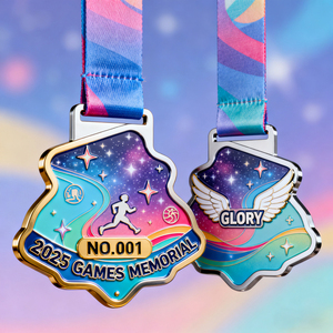 เหรียญรางวัลกีฬาแบบกำหนดเองจากผู้ผลิต เหรียญโลหะเคลือบสีทอง ทำจากโลหะผสมสังกะสี รูปทรงกลม กลวง 3 มิติ สองด้าน สำหรับกีฬาฟุตบอล - Product Image 2