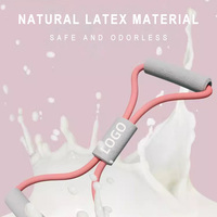 Banda de Resistencia en Forma de 8 de Látex Natural Ecológico al por Mayor para Fitness, Cuerda Elástica de Yoga, Expansor de Pecho, Entrenamiento en Casa y Gimnasio