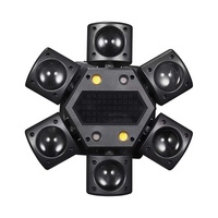 Petites têtes mobiles LED à faisceau laser Gobo à 6 bras pour effets lumineux de discothèque et événements en club