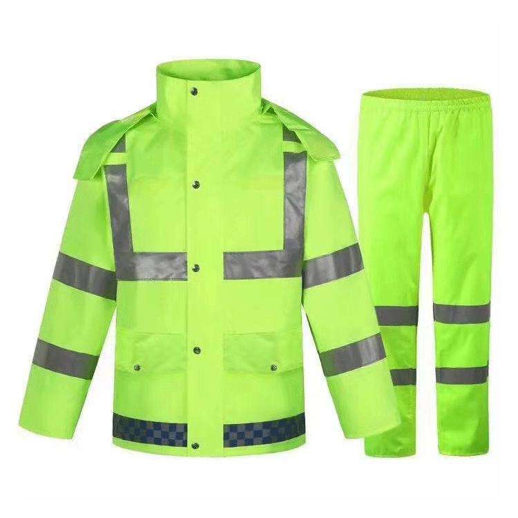 Fluorescent green can be paired with black pants