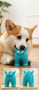 Jouet à mâcher durable pour chien, petit monstre, jouet sonore, brosse à dents pour animaux, résistant aux morsures, facile à nettoyer, pour le nettoyage des dents - Product Image 2