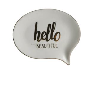 Bandeja de plato de anillo de cerámica esmaltada estilo Animal, baratija ecológica, Decoración de mesa, citas de regalo - Product Image 5