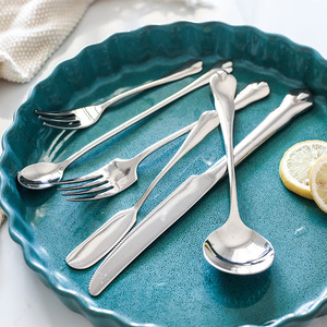 Hiện đại gương đánh bóng thiết lập dao kéo nước thả gương ánh sáng đuôi bữa ăn chính dao ngã ba trà bánh ngã ba trái cây ngã ba <span class=keywords><strong>salad</strong></span> ngã ba - Product Image 5