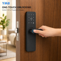 Kunci Pintu Pintar Biometrik Sidik Jari OEM ODM Kustom TT App Kartu Kunci Bluetooth Pesanan Massal Pasokan Langsung Pabrik Cina