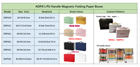 Étui de présentation pour baskets AOPA haut de gamme, écologique et recyclable |   Boîte pliante magnétique rigide avec laminage mat |   Chaussettes en fourrure personnalisées