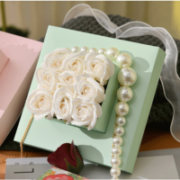 Boîte cadeau magnétique pliable personnalisée en vrac - Boîte d'emballage polyvalente pour fleurs, pour cadeaux, rangement réutilisable et occasions de cadeaux