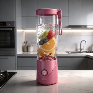 550ml Hands-Free USB Portable BPA Free 2000mAh Long-Lasting Battery Car Outdoor Blender One-Touch Use 6 SUS304 Blades Turbo Mode - Product Image 4