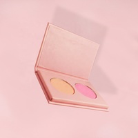 Poudre pressée pour le contour du visage mat DIY 2 couleurs Vente en gros Logo personnalisé Vegan Poudre pigmentée Maquillage Blush Blush Palette