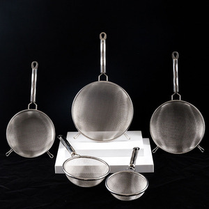 Custom-made new 304 stainless steel <b>strainer</b>/<b>mesh</b> <b>strainer</b>, household double-ear juice filter, powder sieve, oil <b>strainer</b>. - Product Image 4