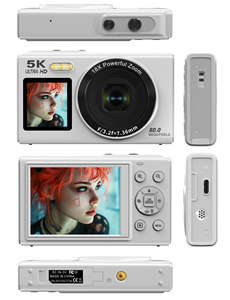 Caméra de poche 5K S150PRO 80MP Zoom 18X Écran IPS+secondaire 2,8'' Mise au point automatique WiFi Webcam Filtres Beauté Flash Streaming et Enregistrement - Product Image 6