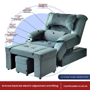 Fauteuil <span class=keywords><strong>de</strong></span> massage électrique pour hydrothérapie des pieds, <span class=keywords><strong>lit</strong></span> inclinable avec bain <span class=keywords><strong>de</strong></span> pieds et fonctions <span class=keywords><strong>de</strong></span> pédicure pour salon <span class=keywords><strong>de</strong></span> pédicure - Matériau PVC, Nouveau modèle chinois - Product Image 4